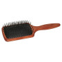 Hair brush with a rubber cushion, wide rectangular KELLER - 1