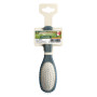 Hair brush beech wood handle, oval cushion with steel needles with rounded ends, blue IPPA - 1