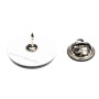 Small size round shape brooch in Black and white Kosmart - 4