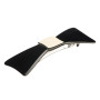 Medium size bow shape hair barrette in Black and Ivory Kosmart - 1