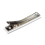 Medium size rectangular shape alligator hair clip in Black and white Kosmart - 2