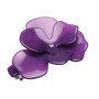 Medium size flower shape hair barrette in Violet Kosmart - 1