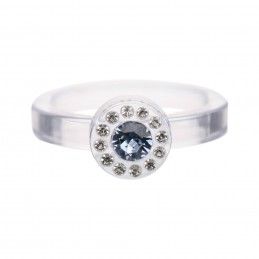 Small size round shape Metal free ring in Crystal Kosmart - 1