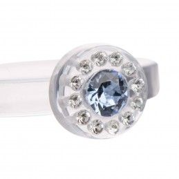 Small size round shape Metal free ring in Crystal Kosmart - 2
