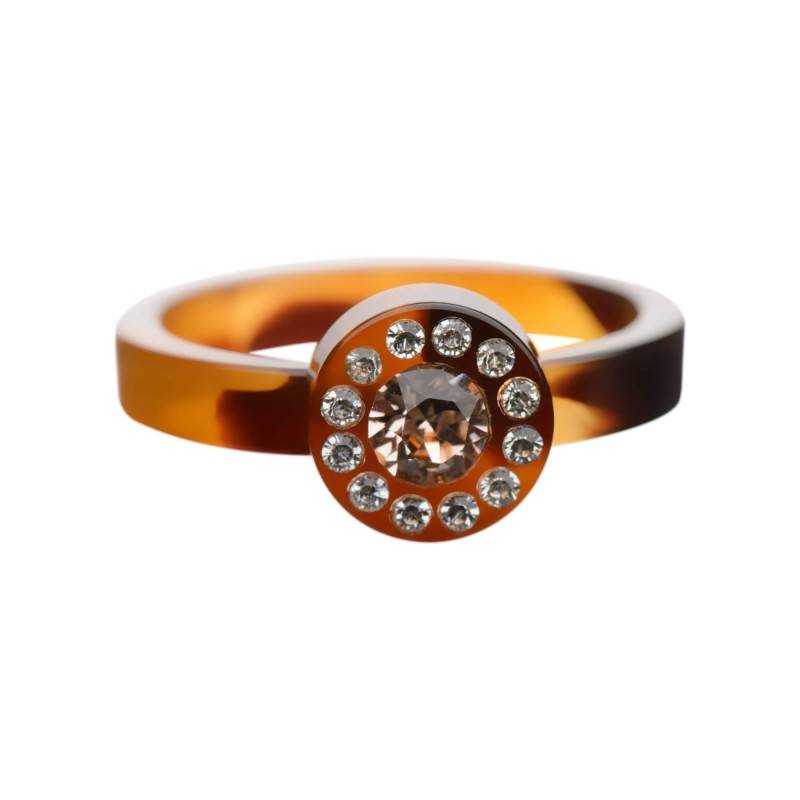 Small size round shape Metal free ring in Cocoa beans Kosmart - 1