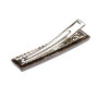 Medium size rectangular shape Alligator hair clip in Wood Kosmart - 2