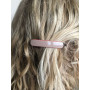 Small size rectangular shape hair clip in Hazel and coral Kosmart - 5