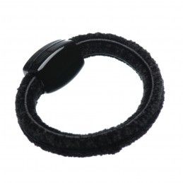 Small size regular shape hair elastic with decoration in Black Kosmart - 2