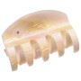 Large size regular shape hair jaw clip in Beige rainbow texture Kosmart - 1