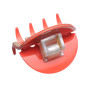 Medium size regular shape Hair jaw clip in Hazel and coral Kosmart - 2