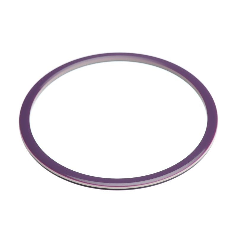 Medium size round shape Bracelet in Violet and ivory Kosmart - 1