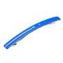 Medium size long and skinny shape Hair barrette in Fluo electric blue and light grey Kosmart - 1