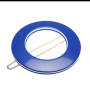 Small size round shape Hair clip in Blue and white Kosmart - 1