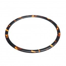 Medium size round shape Bracelet in Dark brown demi Kosmart - 2