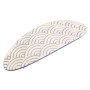 Large size oval shape Hair barrette in Ivory and violet Kosmart - 1