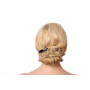 Small size oval shape Hair clip in Black Kosmart - 7