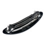 Medium size oval shape Hair barrette in Black Kosmart - 3