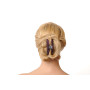 Medium size regular shape Hair claw clip in Violet Kosmart - 4