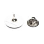 Small size round shape brooch in Black and white Kosmart - 4