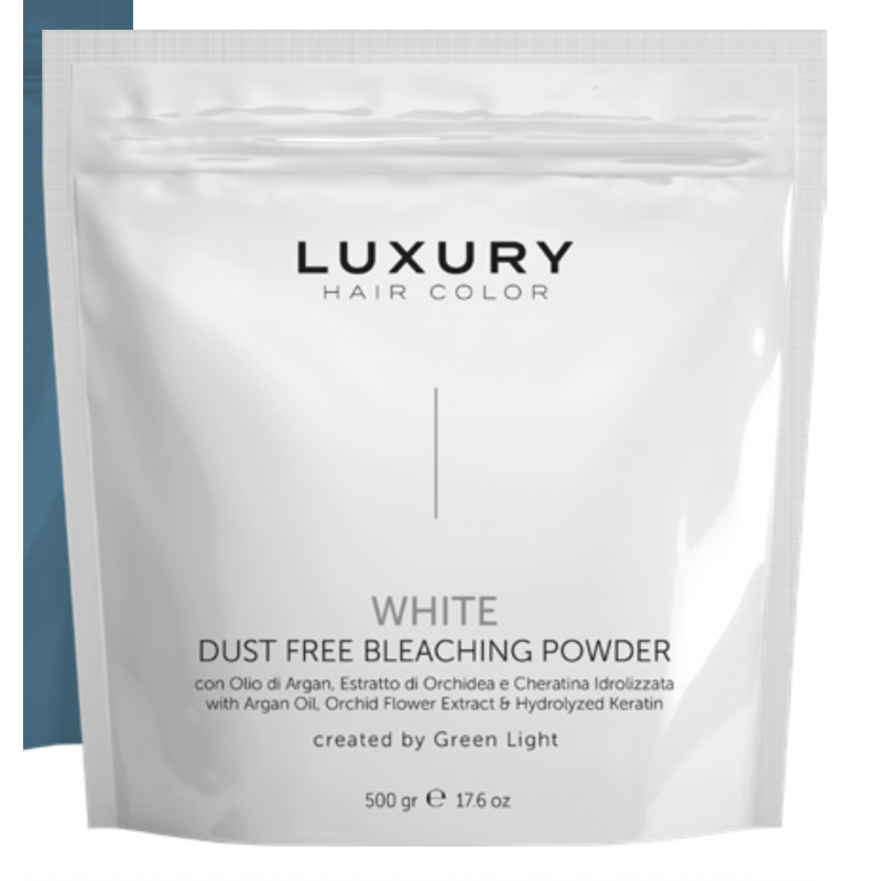 Luxury white dust free bleaching powder, 500g Green light - 1