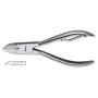 Nail nipper stainless steel, wire springs, HCL serie, size 10cm Kiepe - 1