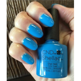 Shellac nail polish - DIGI-TEAL