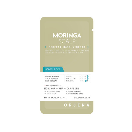 ORJENA MORINGA SCALP PERFECT HAIR VINEGAR SACHET, 5ml