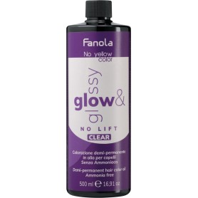 Fanola Glow & Glossy Clear Demi-Permanent Hair Color Oil, Ammonia Free, 500ml