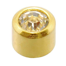 24 CT Gold Plate Studs Caflon - 1