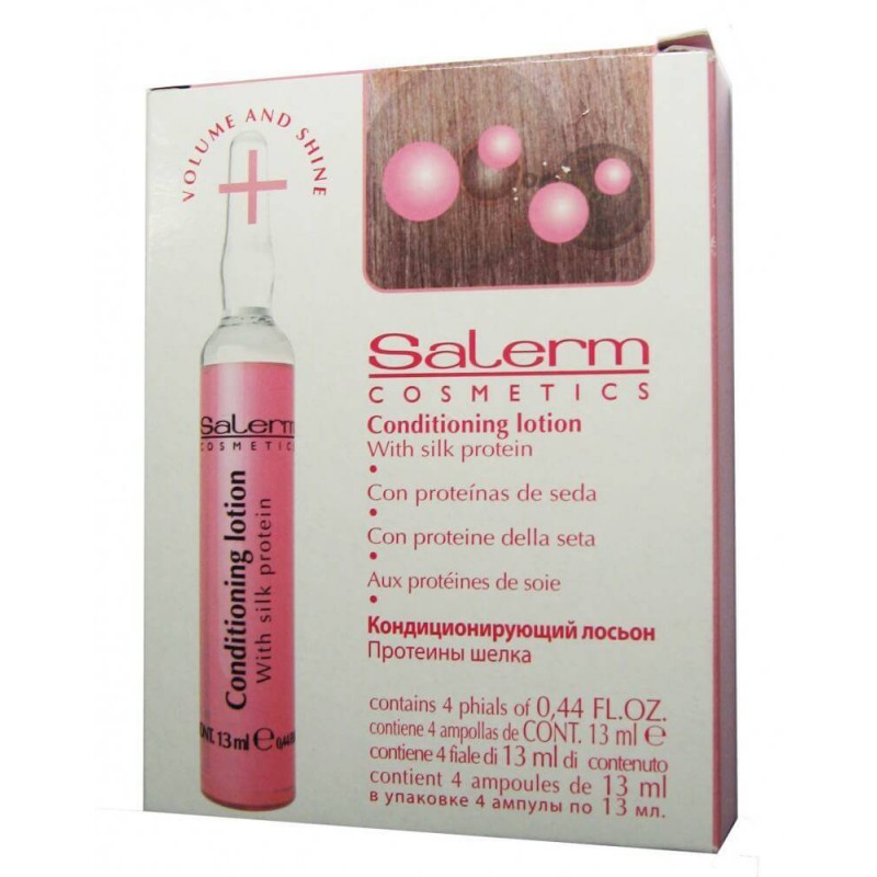 Conditioning lotion with silk proteins, 4x13ml Salerm - 1