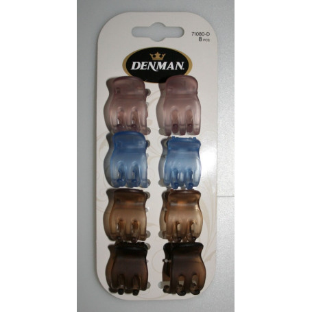 8pk 2cm 3-Prong Jaw Clip DENMAN - 1