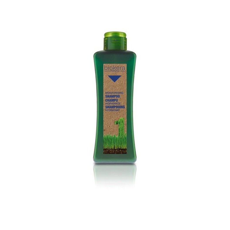 Biokera moisturizing hair shampoo - With wheat germ oil Salerm - 1