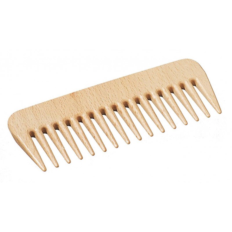 Beech wooden comb with handle 135mm KELLER - 1