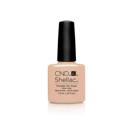 Shellac nail polish - POWDER MY NOSE CND - 1